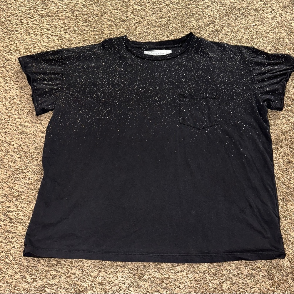 Elegant Black Short Sleeve Women's Tee